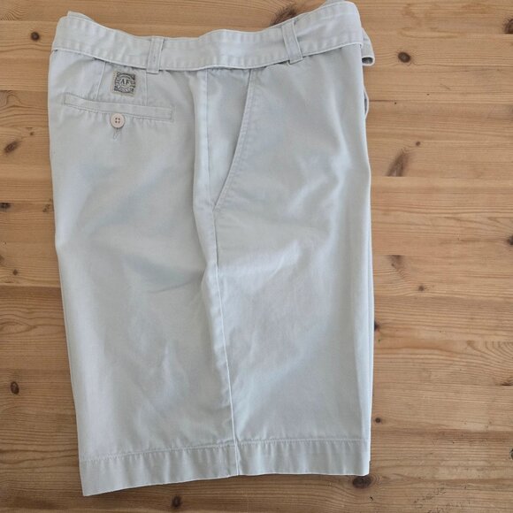 Abercrombie & Fitch Light Beige High Waist D-Ring Belted Cotton Shorts Size 8 - Picture 3 of 8